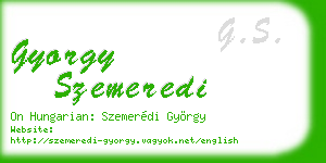 gyorgy szemeredi business card